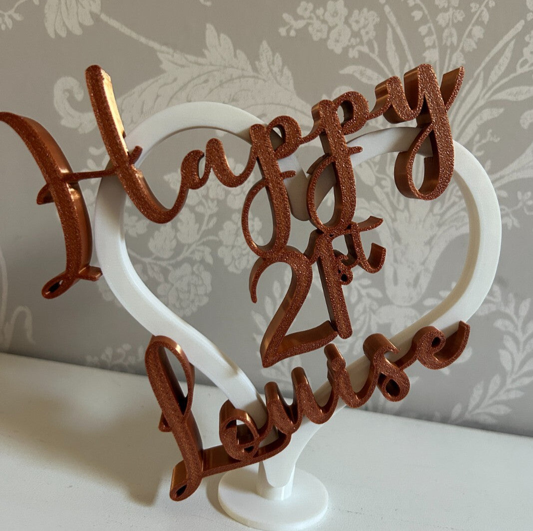 Personalised 18th 21st Birthday Gift Daughter Sister Friend Niece Gift Keepsake - Poppy Kate Designs