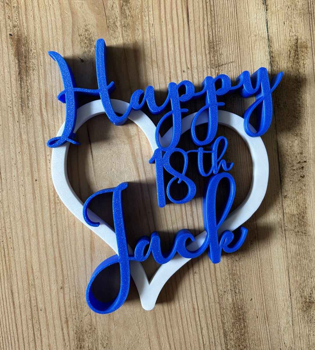 Personalised 18th 21st Birthday Boys Son Grandson Nephew Gift Decoration