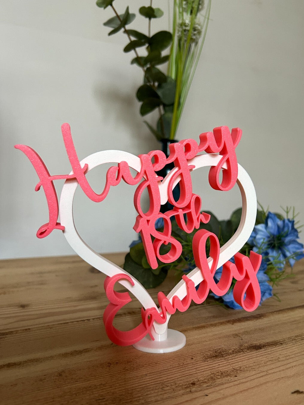 Personalised 18th Birthday Gift Daughter Niece Gift Keepsake or Party Decoration