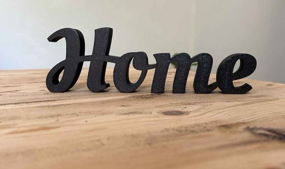 White Home Word Freestanding Sign Words Ornament New Home Gift Decoration