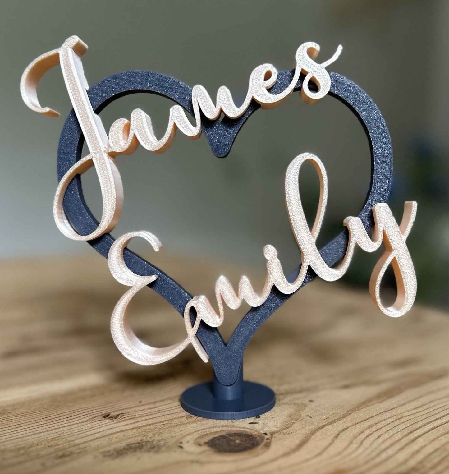 Personalised Gift Heart Partner Girlfriend wife Husband Boyfriend Anniversary