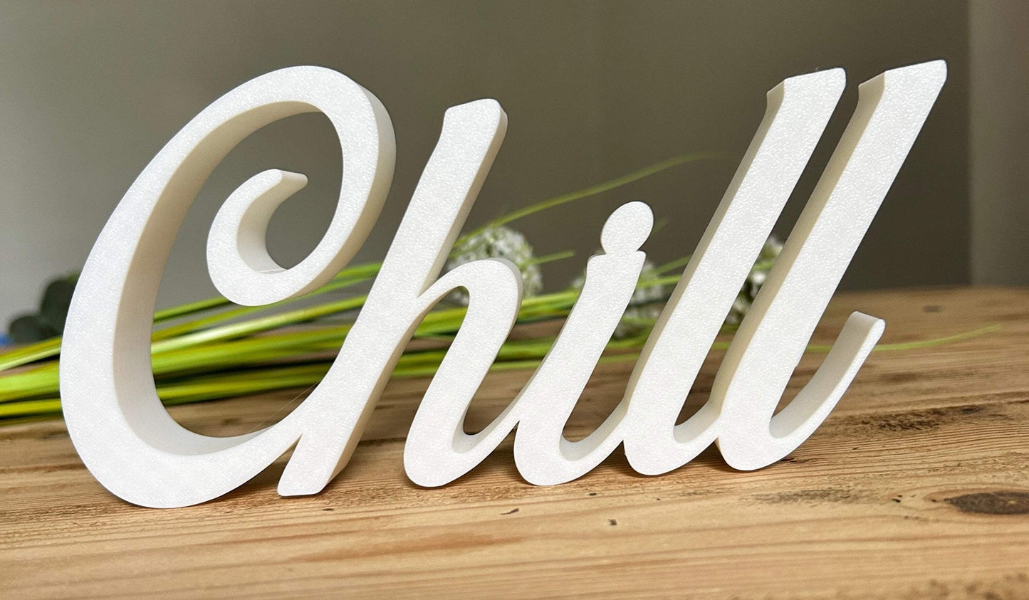 Chill Word - Home Decoration - Poppy Kate Designs