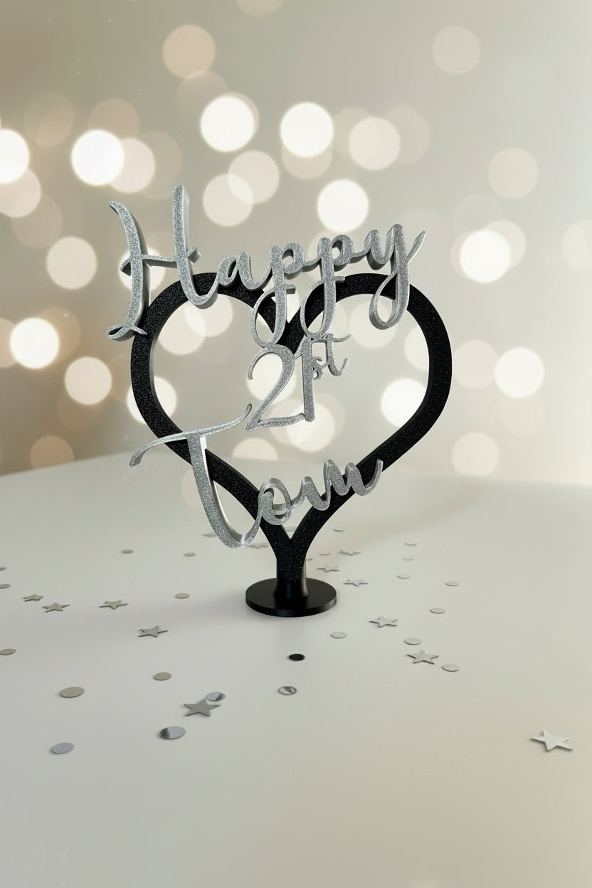 Personalised 21st Birthday Gift Keepsake Son Grandson Nephew and Party Table Decoration