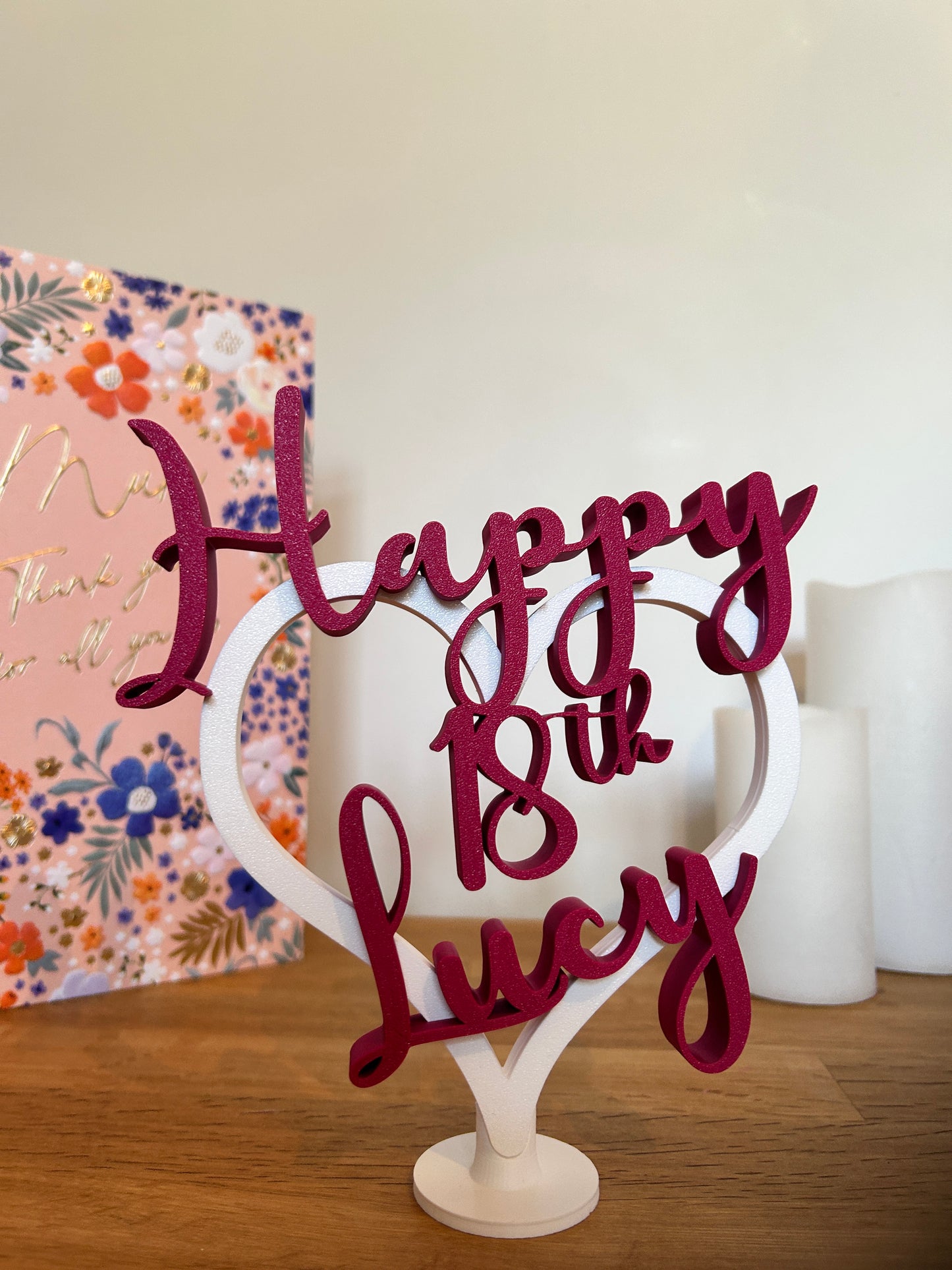 Made to Order Personalised Girls 18th 21st Age Birthday Gift Keepsake Daughter