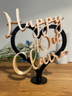 Personalised 40th Happy Birthday Keepsake Gift for Her, and Party Decoration (Copy)