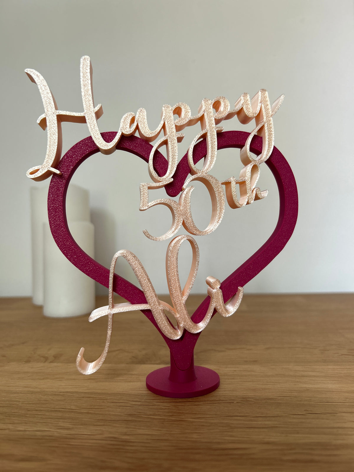 Personalised 18th Birthday Gift for Girls, Granddaughter, Daughters Niece, Keepsake or Table or Cake Decorations