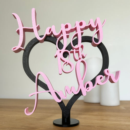 Personalised 18th Birthday Gift Daughter Niece Gift Keepsake or Party Decoration