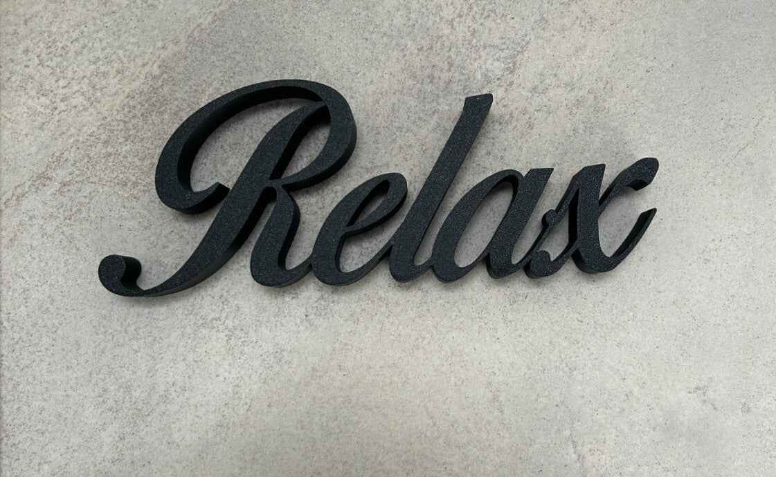 Relax Sign New Home Gift Ornament New Home Gift Decoration Freestanding
