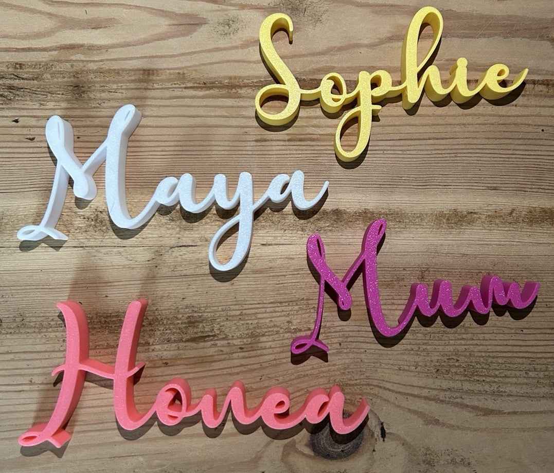 Personalised Names Any Words Letters Small Custom Made Names Place Name Words