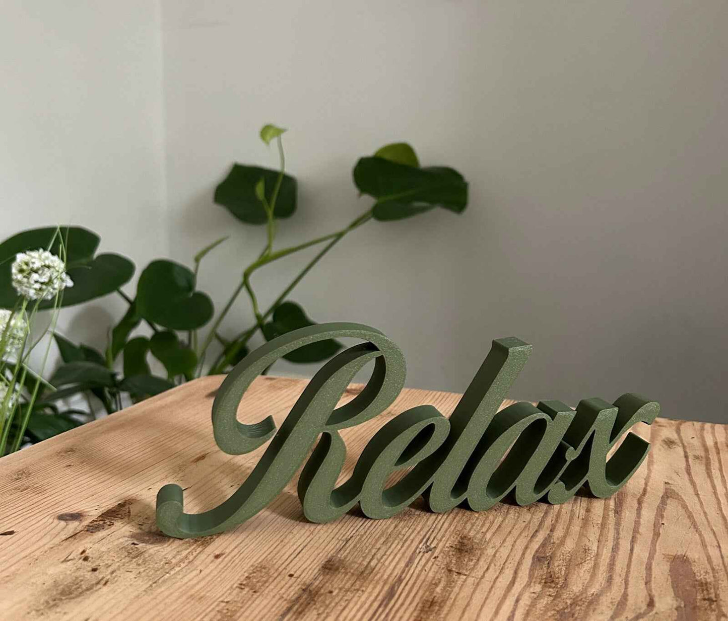 Relax Sign Word Letters Ornament Freestanding Word New Home Gift