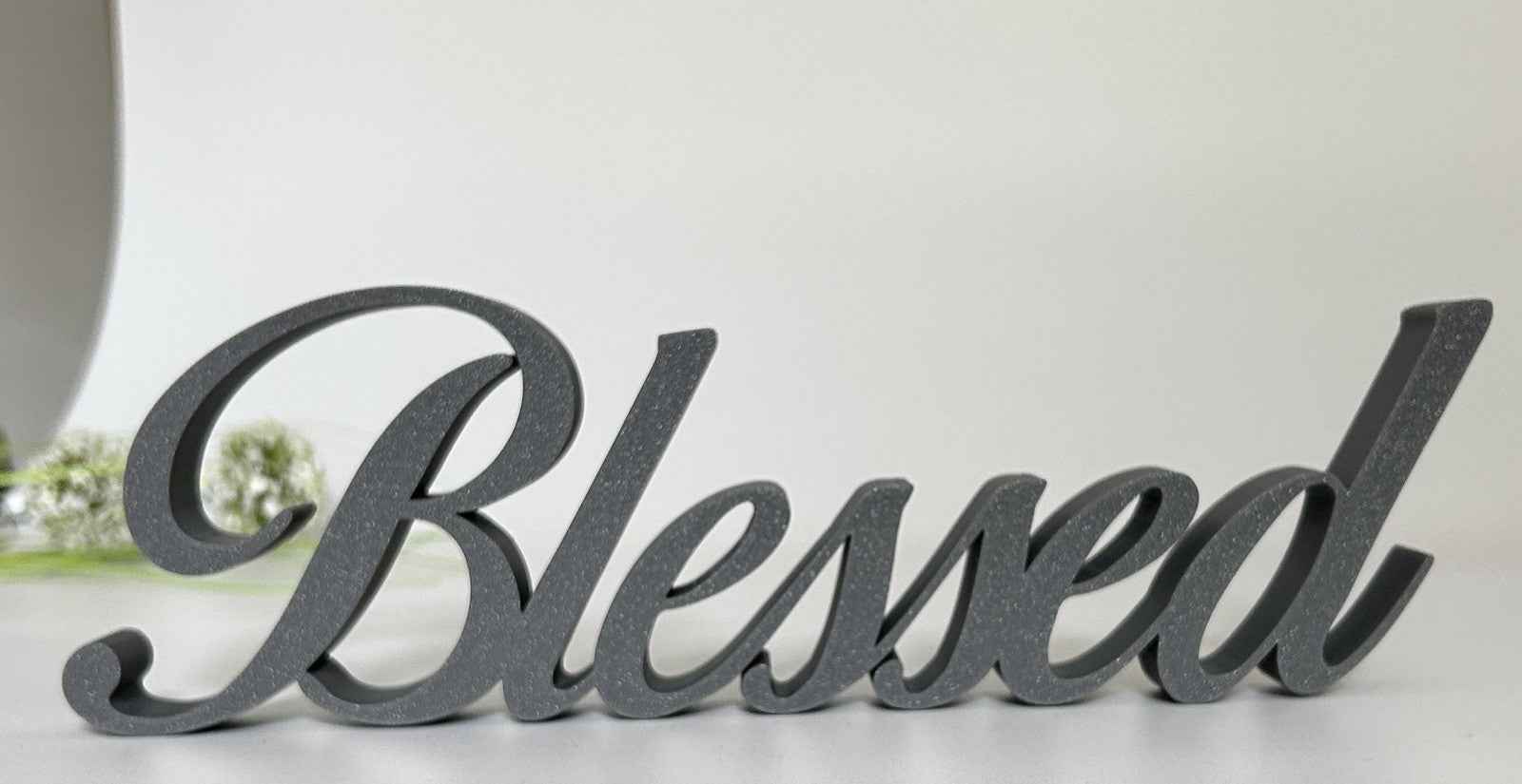Blessed Sign Letters Ornament Gift New Home Freestanding Sign Home Grateful