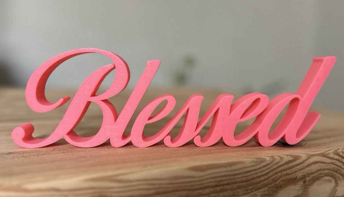 Blessed Sign Letters Ornament Gift New Home Freestanding Sign Home Grateful