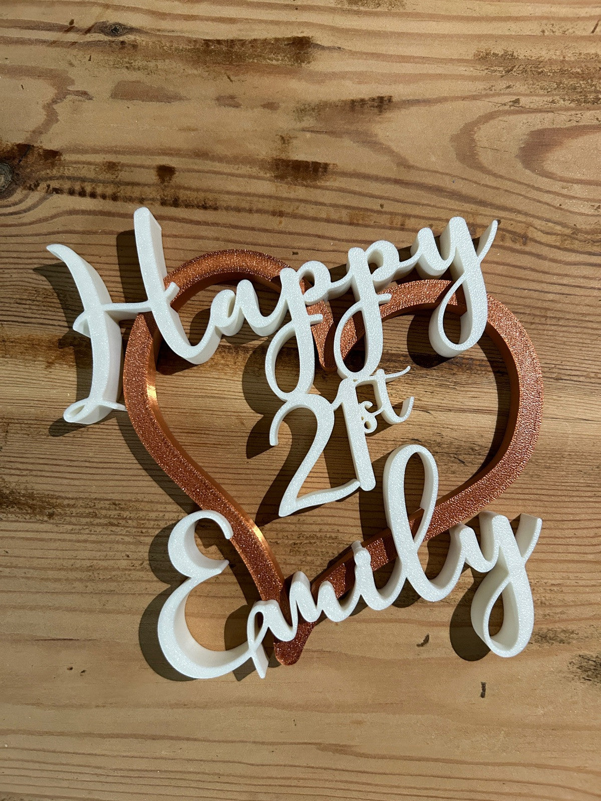 Made to Order Personalised Girls 18th 21st Age Birthday Gift Keepsake Daughter - Poppy Kate Designs