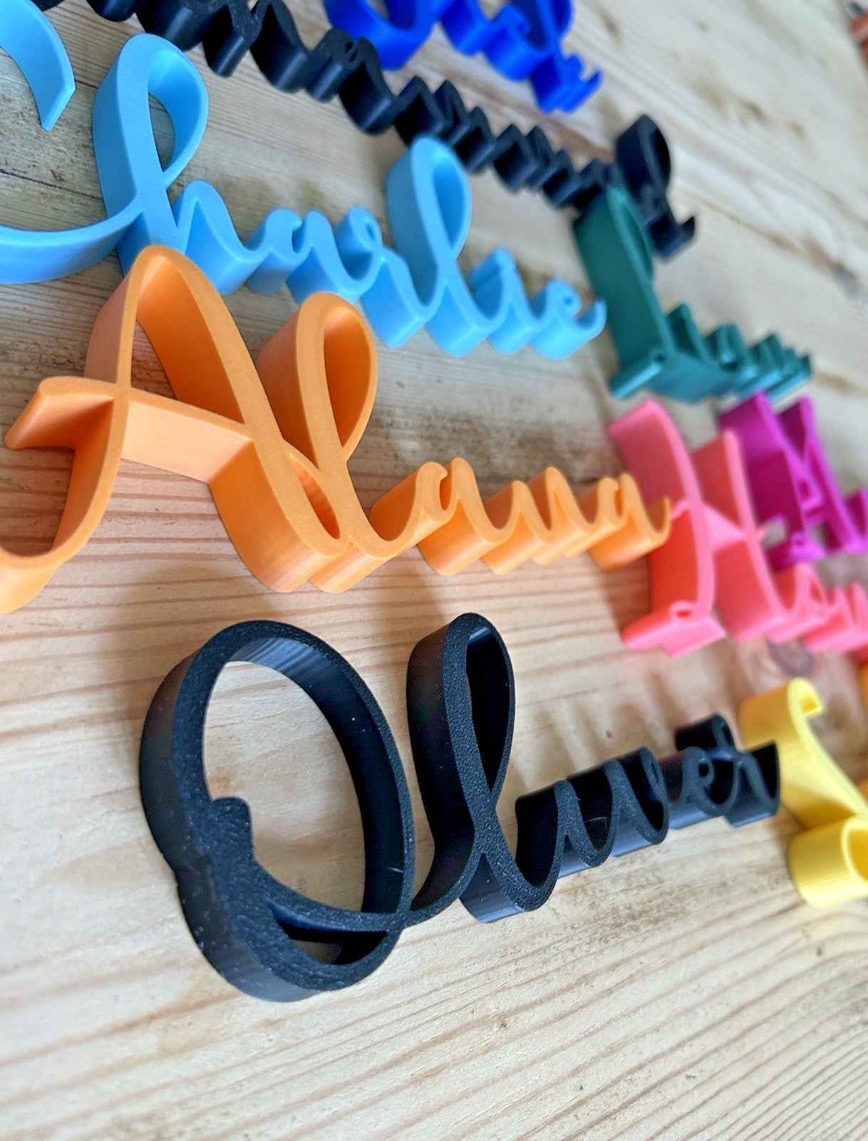 Personalised Names Plaque Door Desk Name Place Custom Made Words Any Text Size