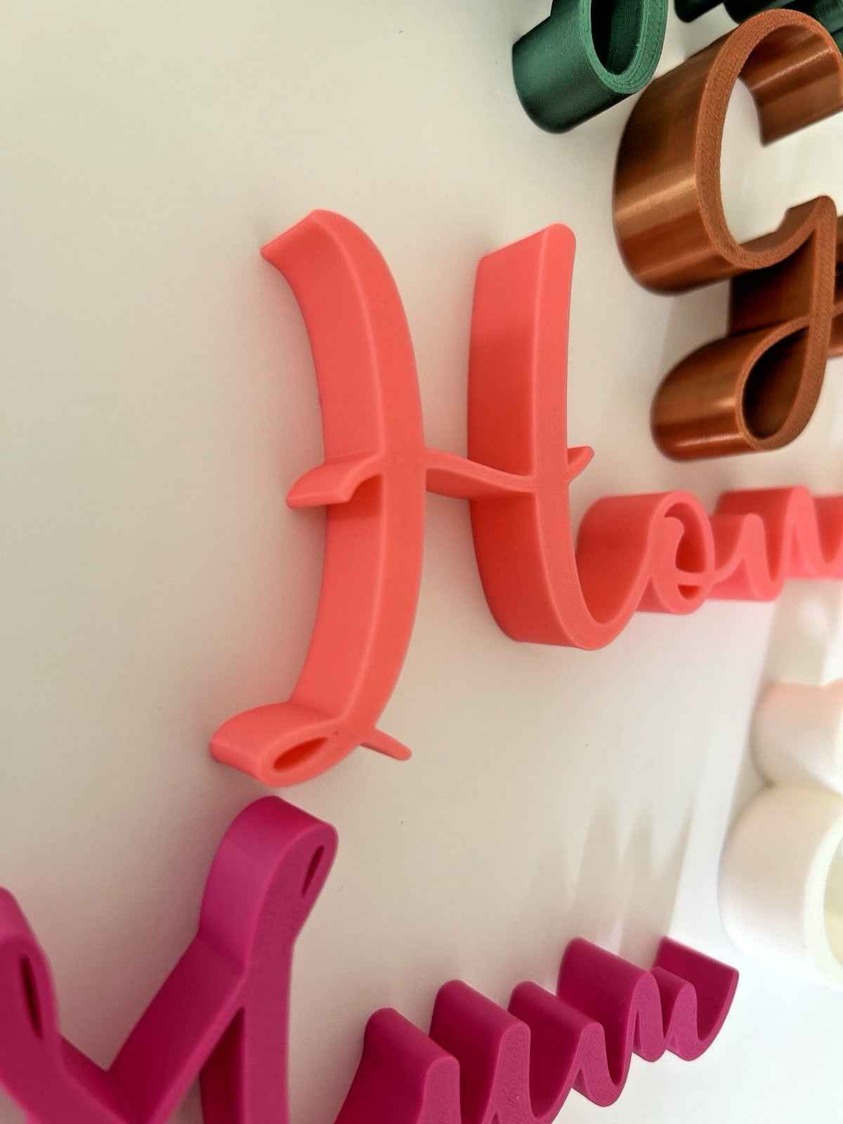 Personalised Names Plaque Door Desk Name Place Custom Made Words Any Text Size