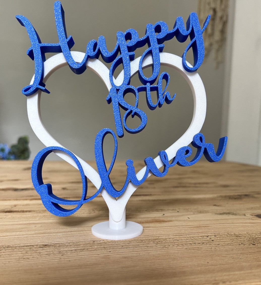 Personalised 16th 18th 21st Birthday Boys Son Grandson Nephew Gift Decoration - Poppy Kate Designs