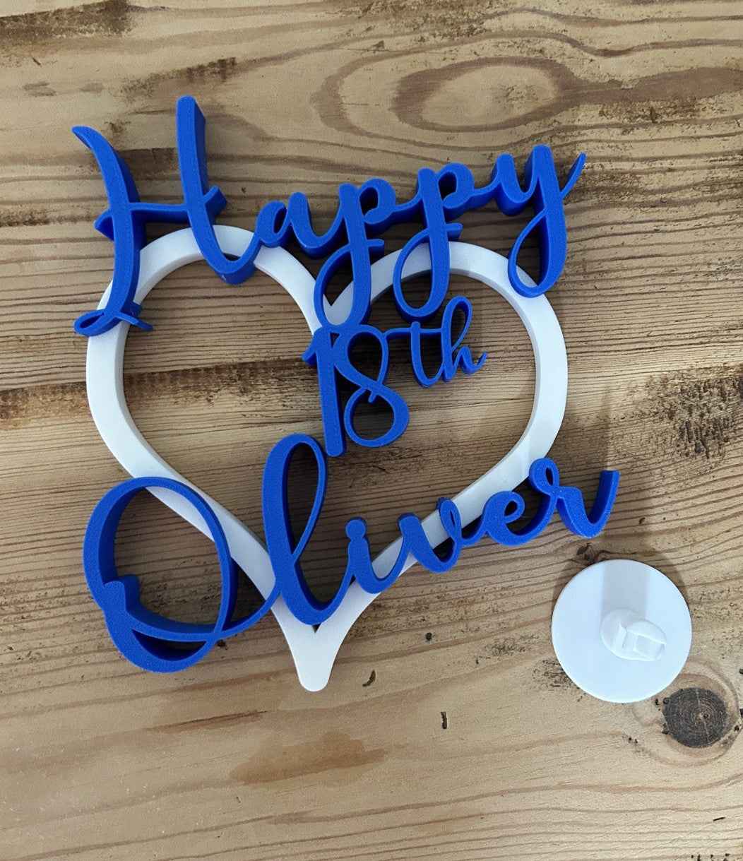 Personalised 18th 21st Birthday Boys Son Grandson Nephew Gift Decoration