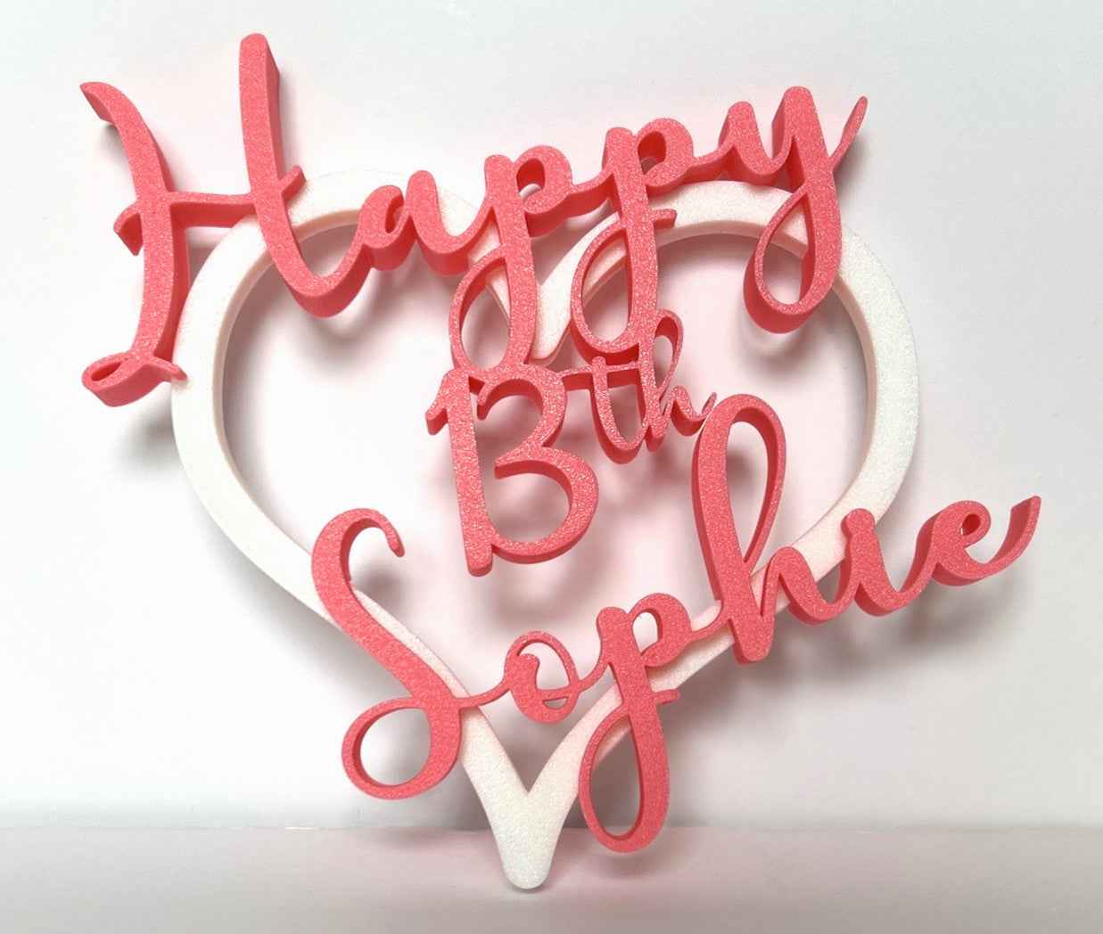 Personalised 13th 15th Age Birthday Gift Girls Her Present Daughter Decoration