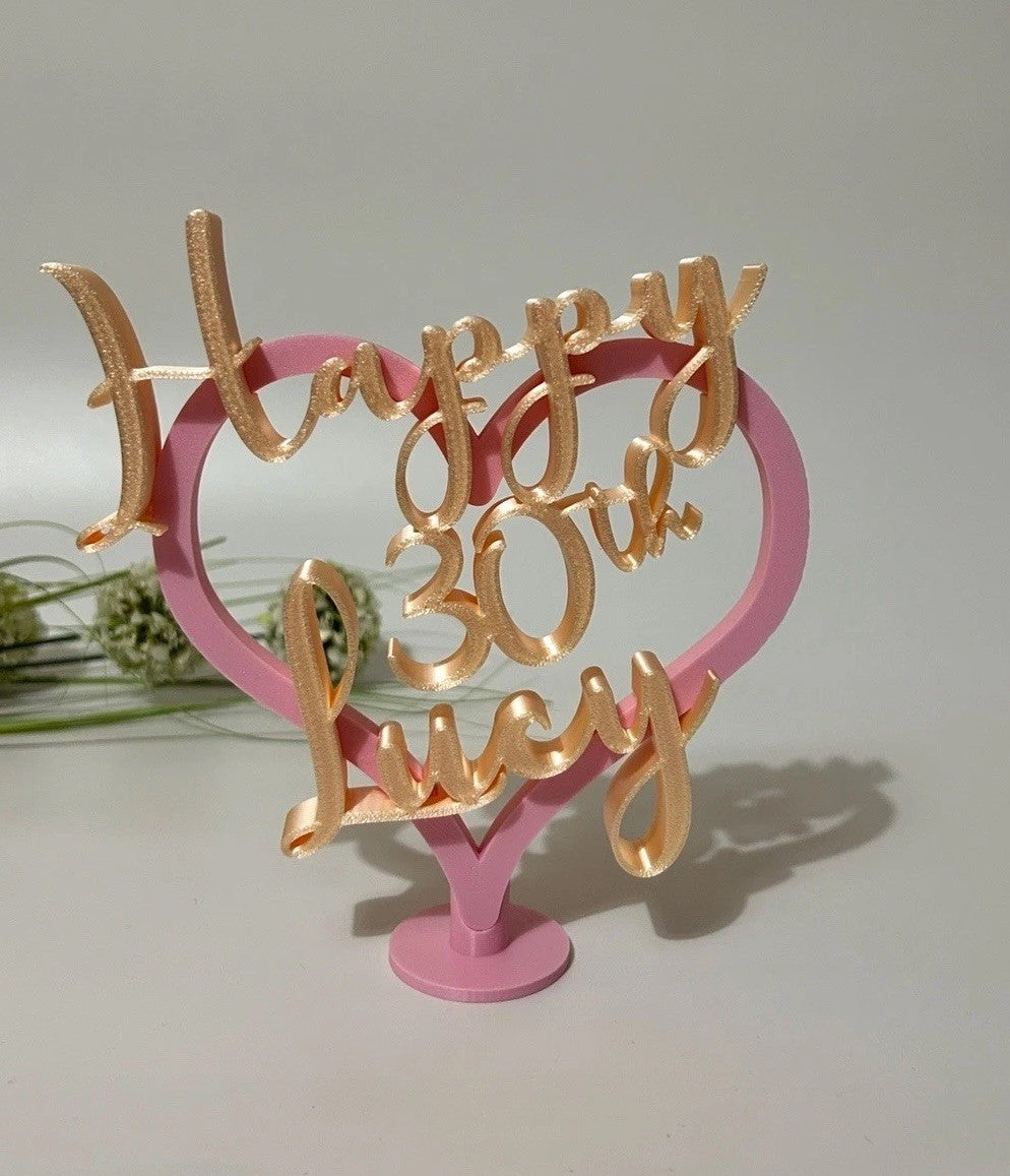 Personalised 30th Birthday Gift for Her Daughter Friend Partner Gift Keepsake - Poppy Kate Designs