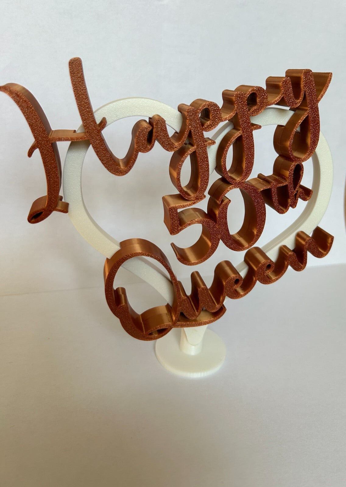 Personalised 50th 40th Birthday Gift Decoration for her him wife husband - Poppy Kate Designs