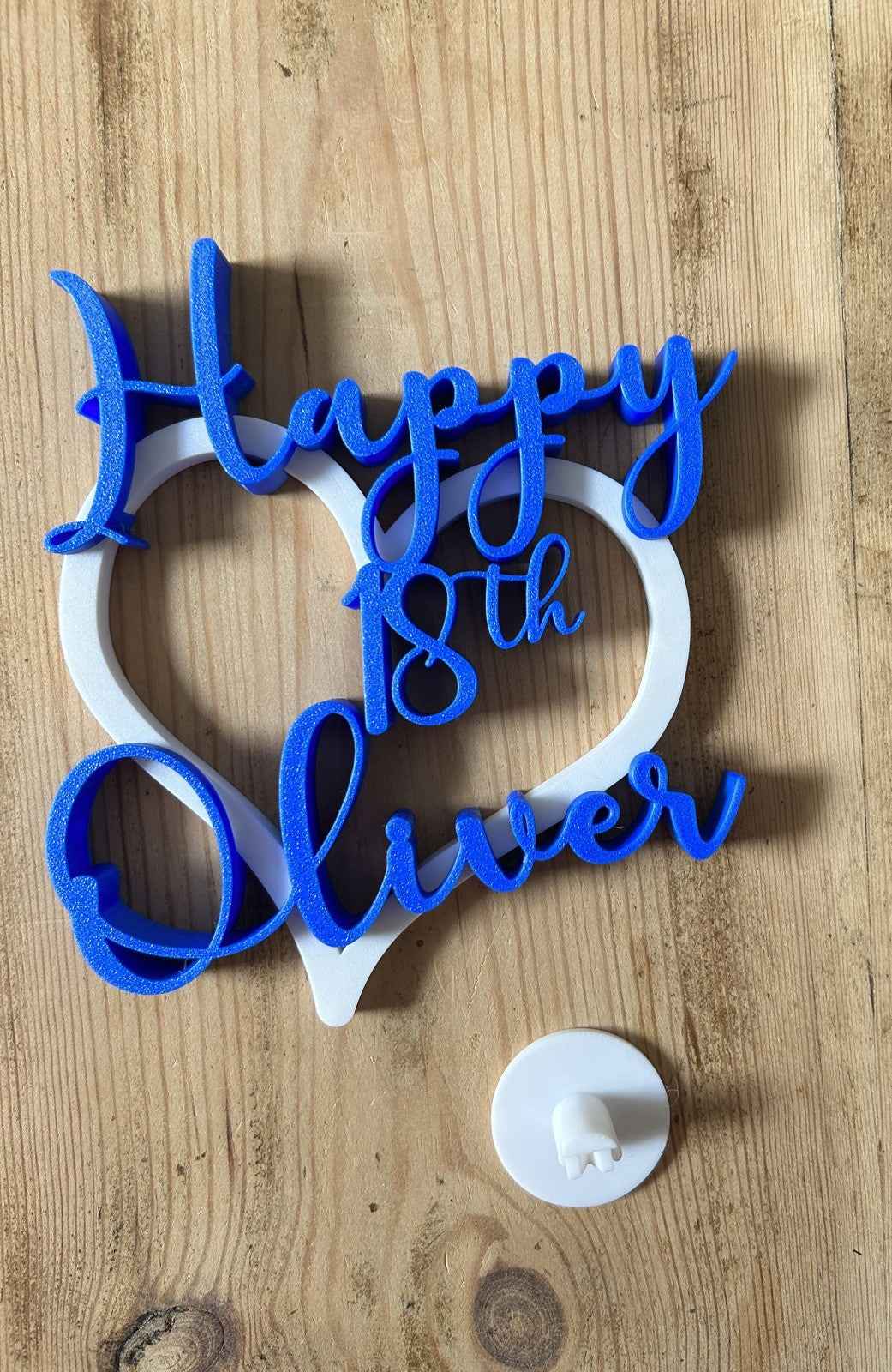 Personalised 18th 21st Birthday Boys Son Grandson Nephew Gift Decoration