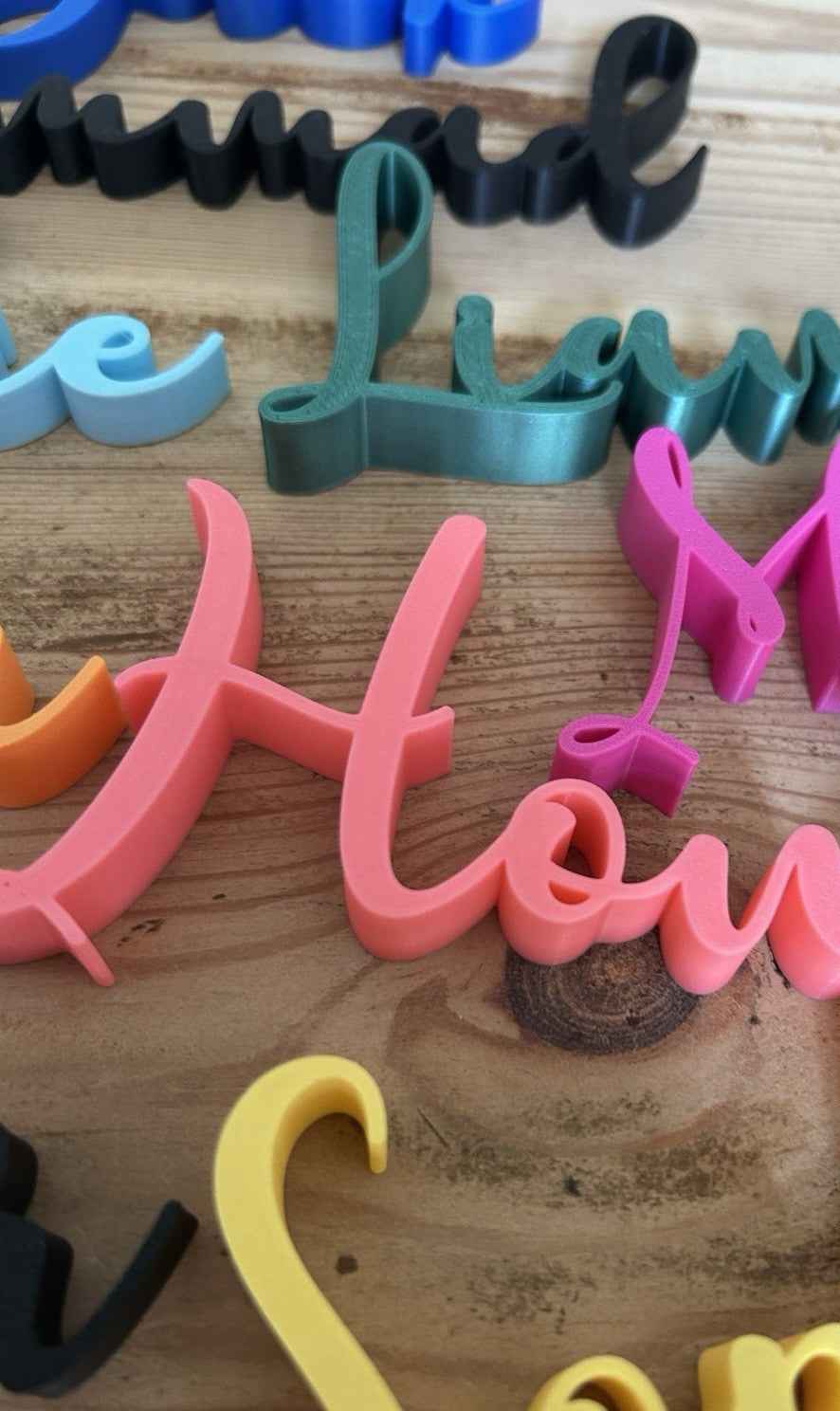 Personalised Names Any Words Letters Small Custom Made Names Place Name Words