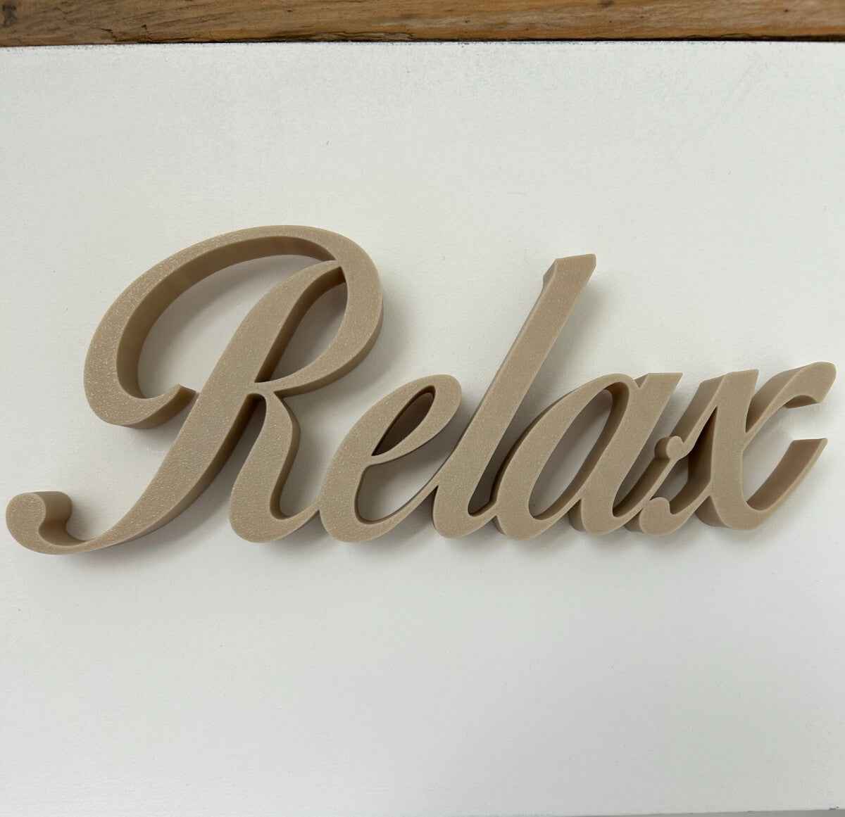 Relax Sign Word Letters Ornament Freestanding Word New Home Gift