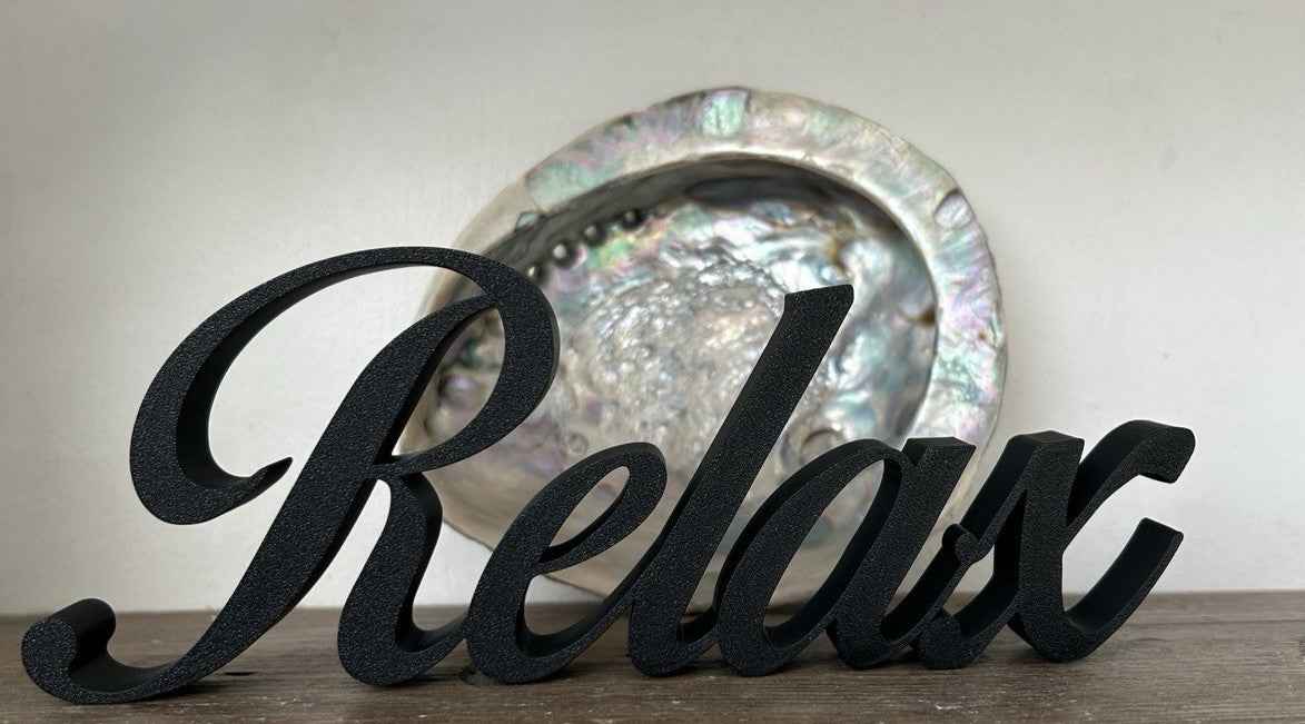 Relax Sign New Home Gift Ornament New Home Gift Decoration Freestanding