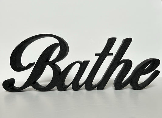 Bathe Sign freestanding Bathroom Ornament Hot Tub Spa  New Home Decoration - Poppy Kate Designs