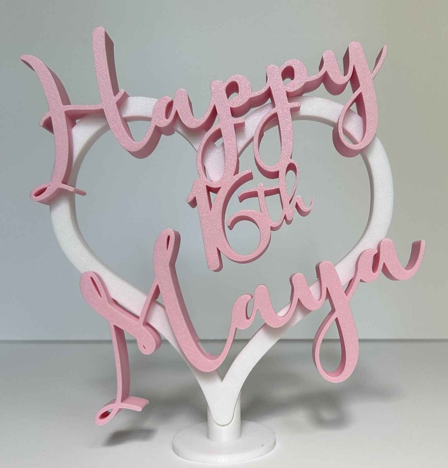 Personalised 16th 15th 14th 13th Birthday Gift Decoration Table Girls Keepsake