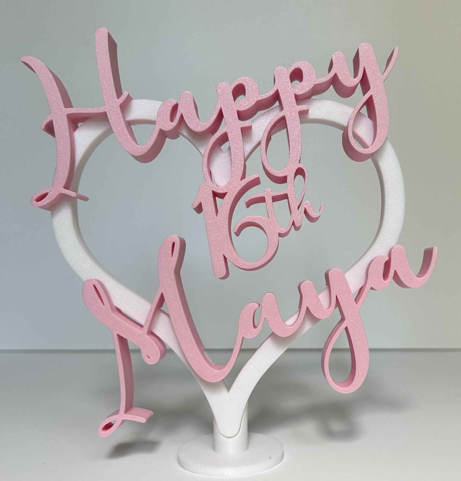 Personalised 16th 15th 14th 13th Birthday Gift Decoration Table Girls Keepsake