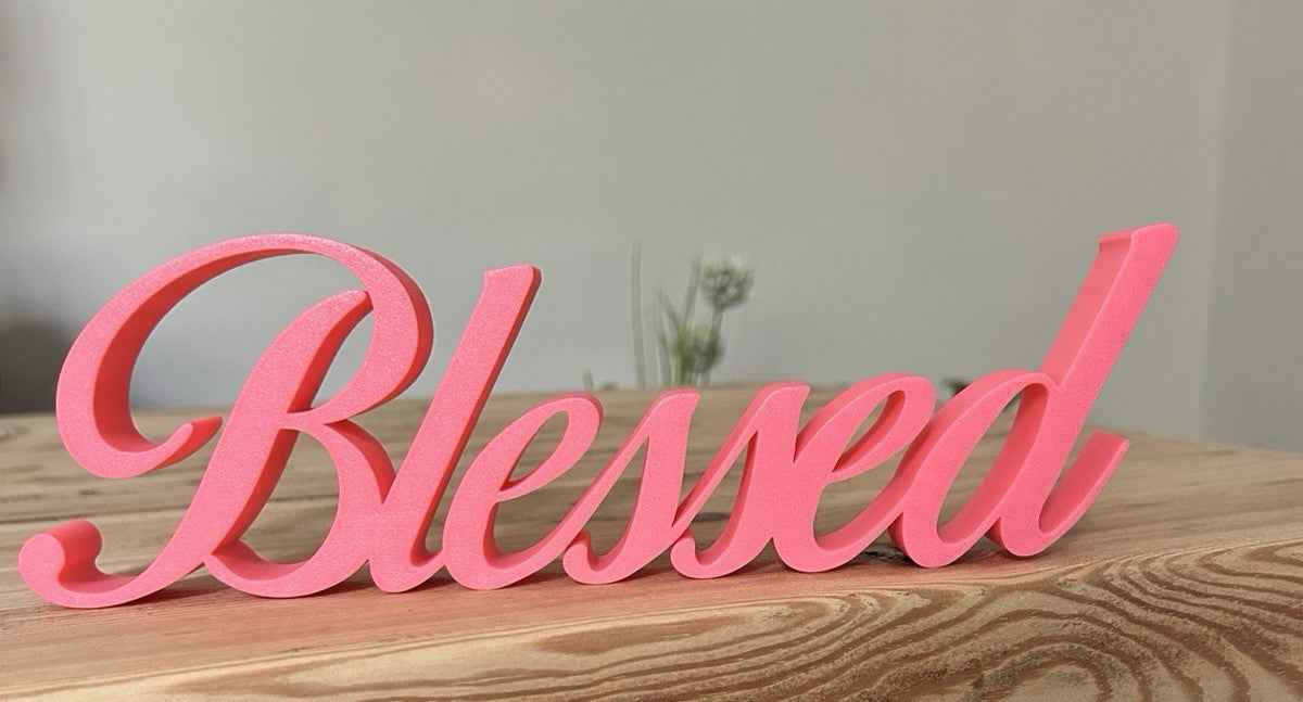 Blessed Sign Letters Ornament Gift New Home Freestanding Sign Home Grateful