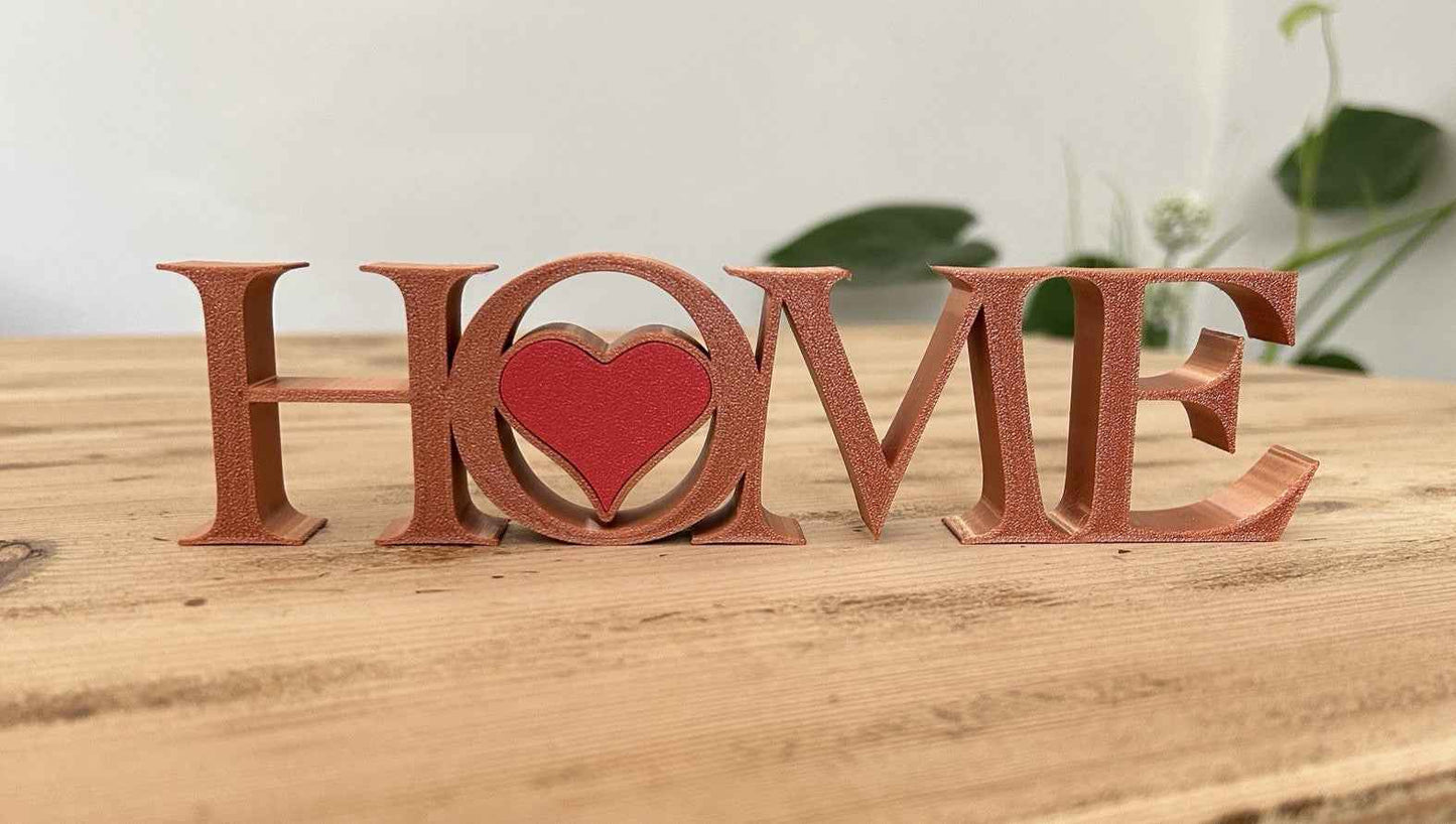 Home Word Sign New Home Gift Letters Home Freestanding Ornament Decoration
