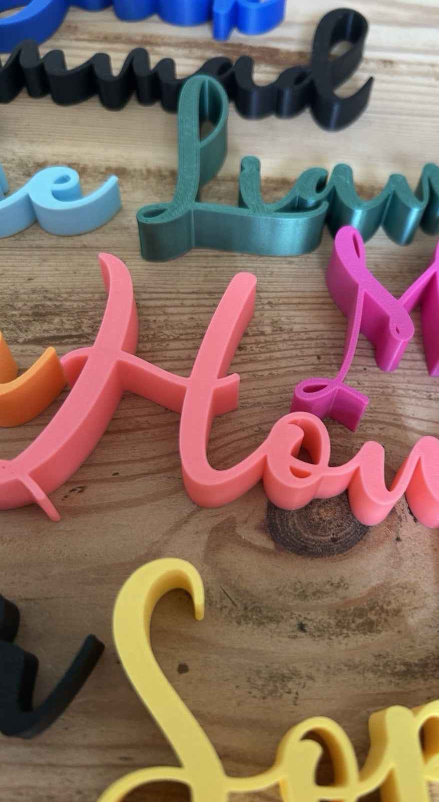 Personalised Names Plaque Door Desk Name Place Custom Made Words Any Text Size