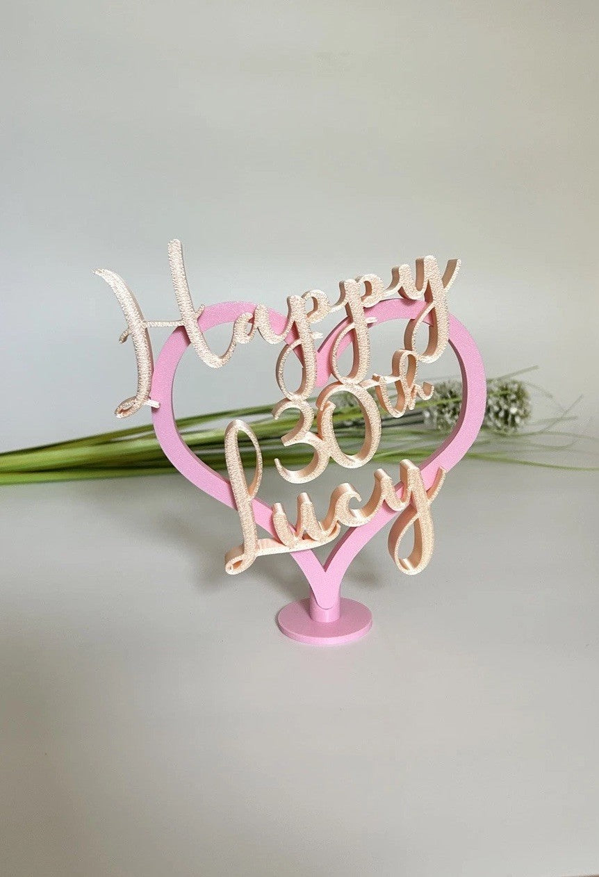 Personalised 30th Birthday Gift for Her Daughter Friend Partner Gift Keepsake - Poppy Kate Designs