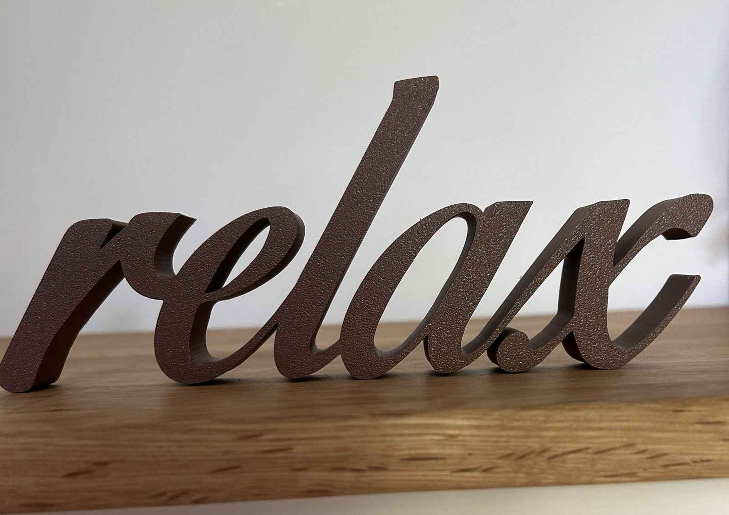 And Relax Sign Word Freestanding Letters Ornament Home Gift Freestanding