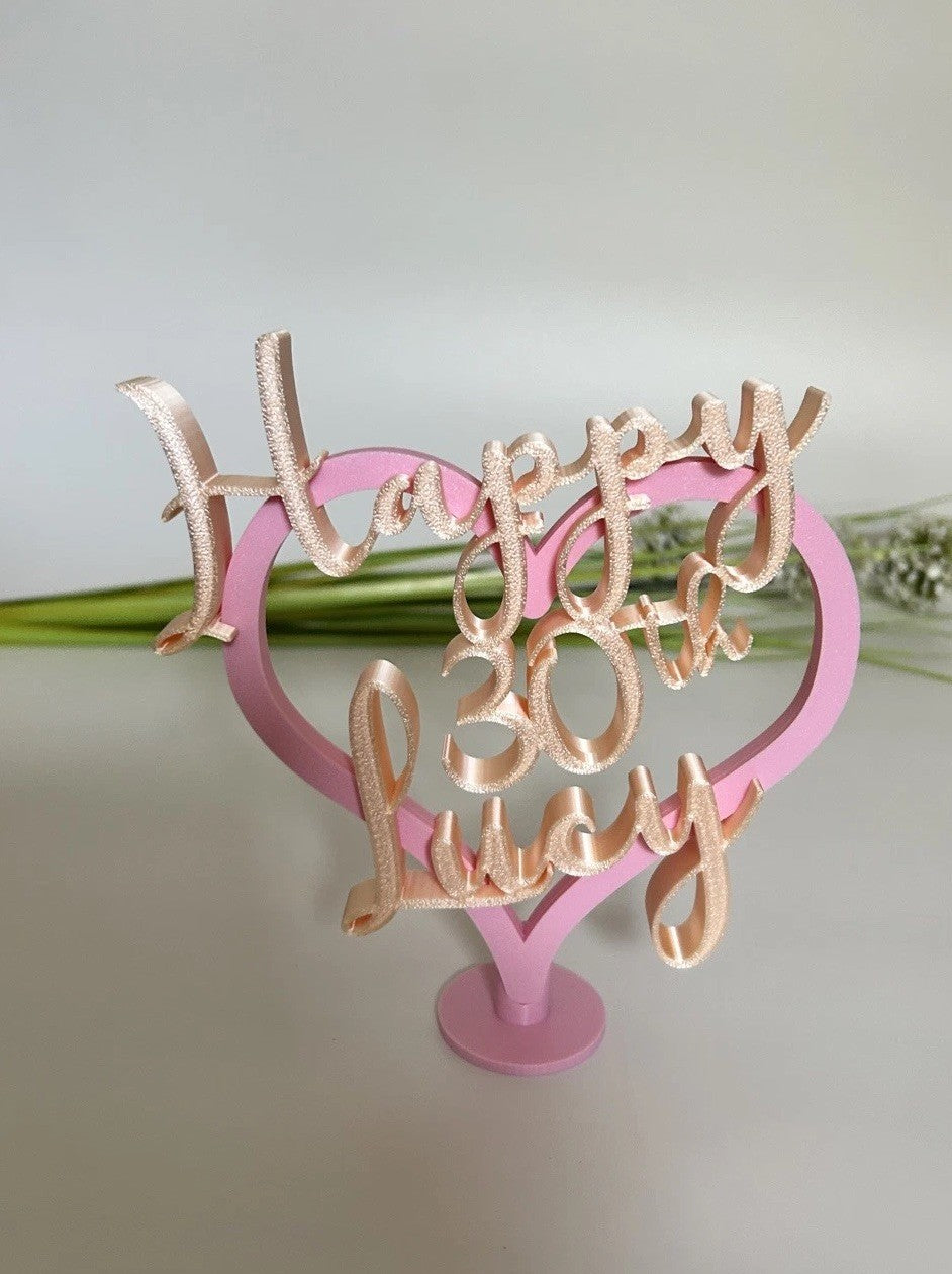 Personalised 30th Birthday Gift for Her Daughter Friend Partner Gift Keepsake - Poppy Kate Designs