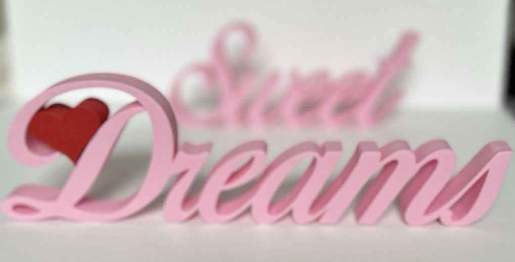 Sweet Dreams Sign Freestanding Gift for Home Decor Bedroom Ornament Decoration