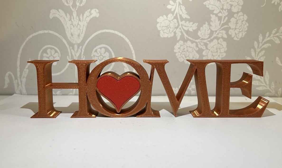 Small Home Word Sign New Home Gift Letters Home Freestanding Ornament Decoration