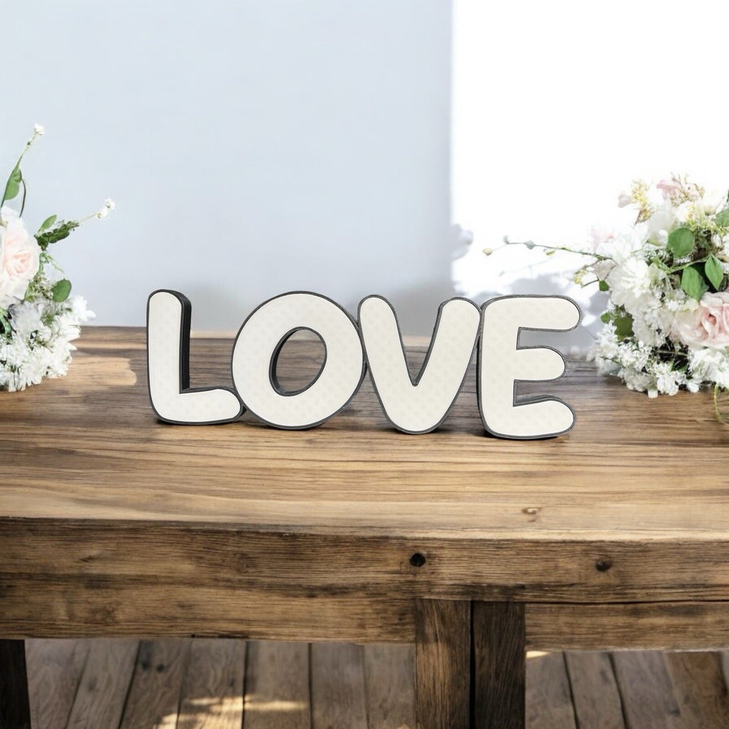 Love Sign Gift Home Freestanding Decoration Personalised Custom Made Wall Letter - Poppy Kate Designs