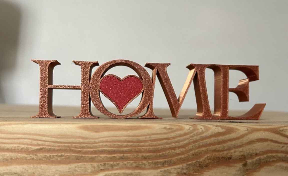 Home Word Sign New Home Gift Letters Home Freestanding Ornament Decoration