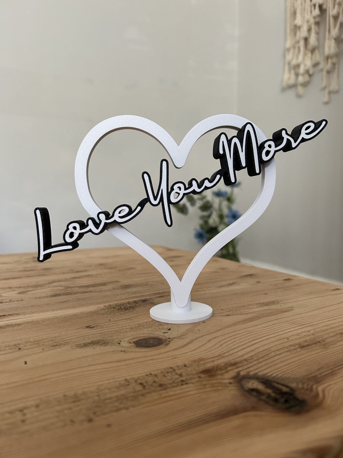 Love You More ornament birthday Girlfriend Boyfriend Wife Partner Husband - Poppy Kate Designs