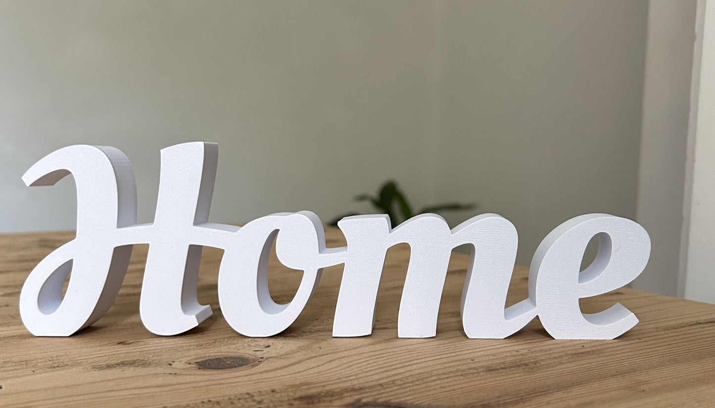 Home Word Freestanding Sign Ornament Letters Home Decoration New home gift - Poppy Kate Designs