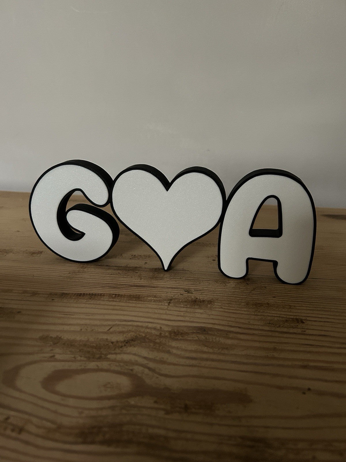 Love Sign Gift Home Freestanding Decoration Personalised Custom Made Wall Letter - Poppy Kate Designs