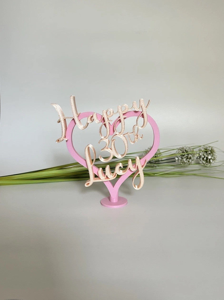 Personalised 30th Birthday Gift for Her Daughter Friend Partner Gift Keepsake - Poppy Kate Designs