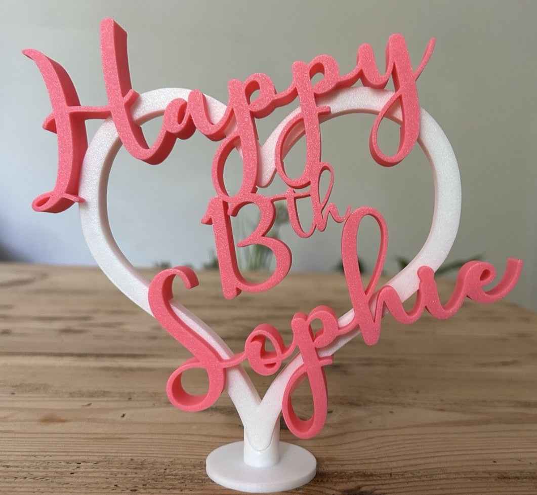 Personalised 13th 15th Age Birthday Gift Girls Her Present Daughter Decoration