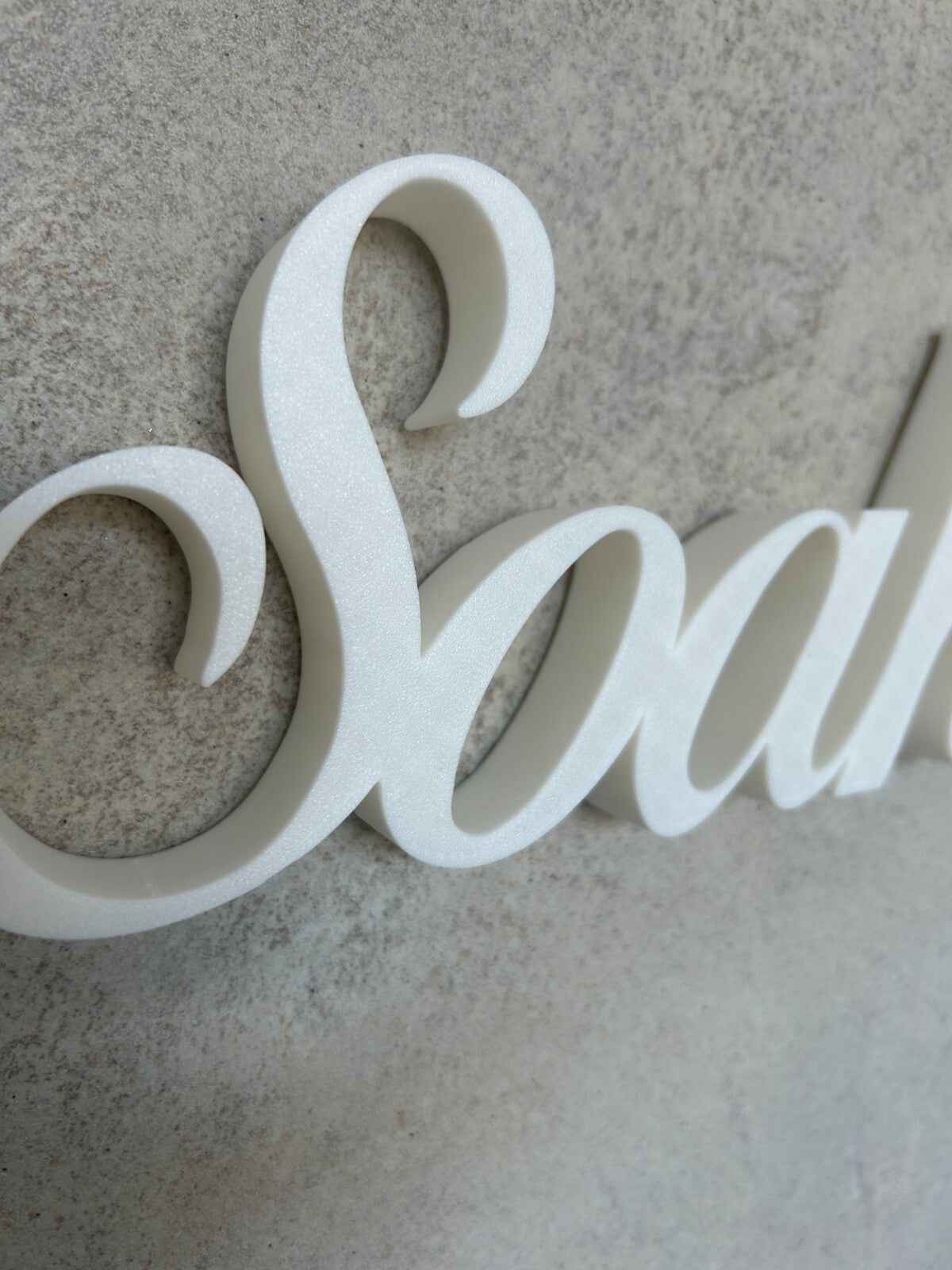 Soak Sign Word Bathroom Hot Tub Pool Bath Letters Ornament FreeStanding