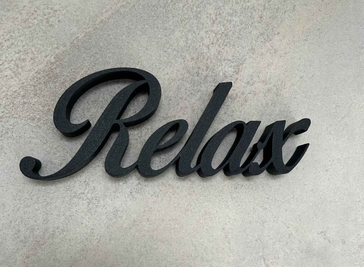 Relax Sign New Home Gift Ornament New Home Gift Decoration Freestanding