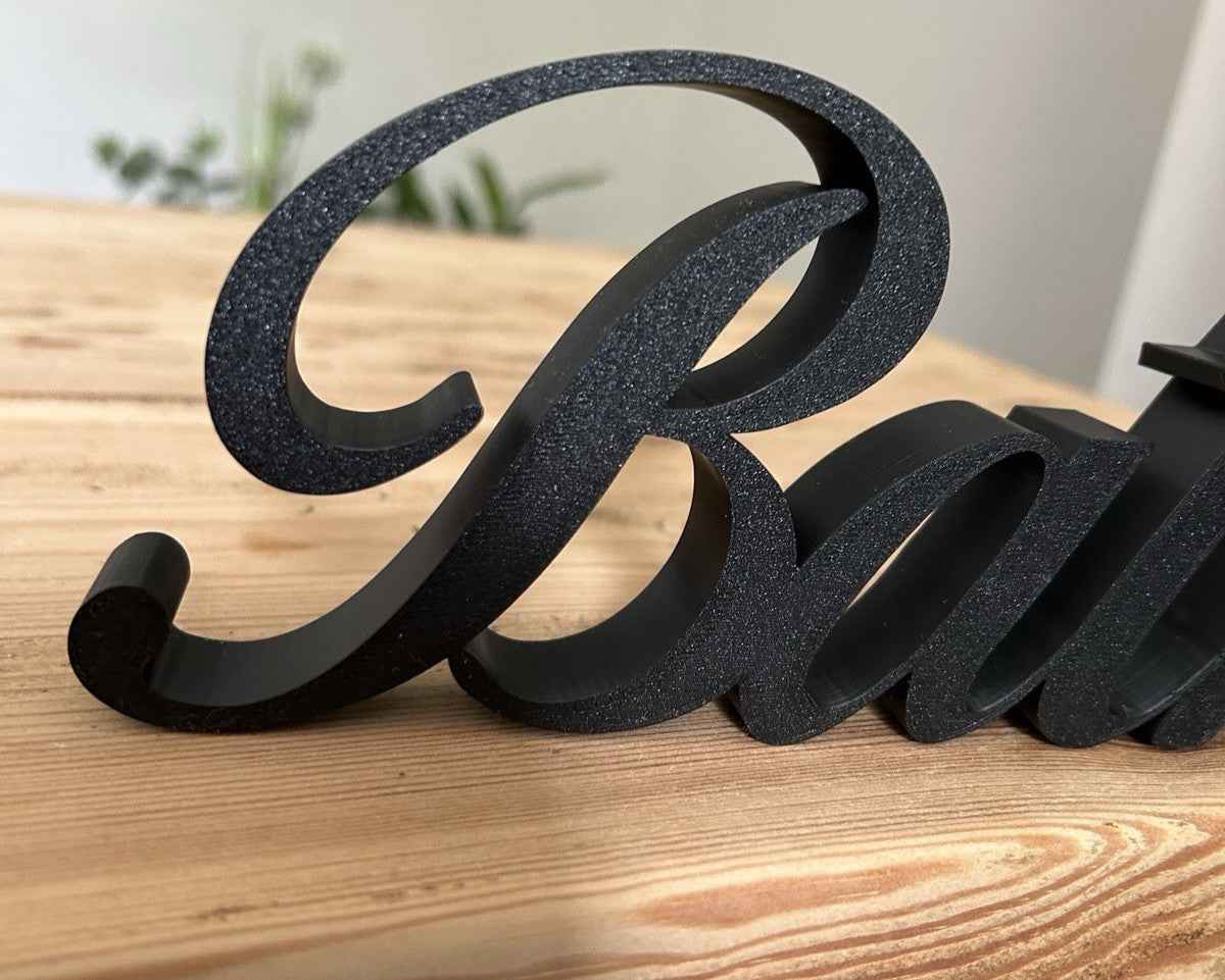 Black BATHE Sign Word Letters freestanding Bathroom Ornament or Wall Decoration