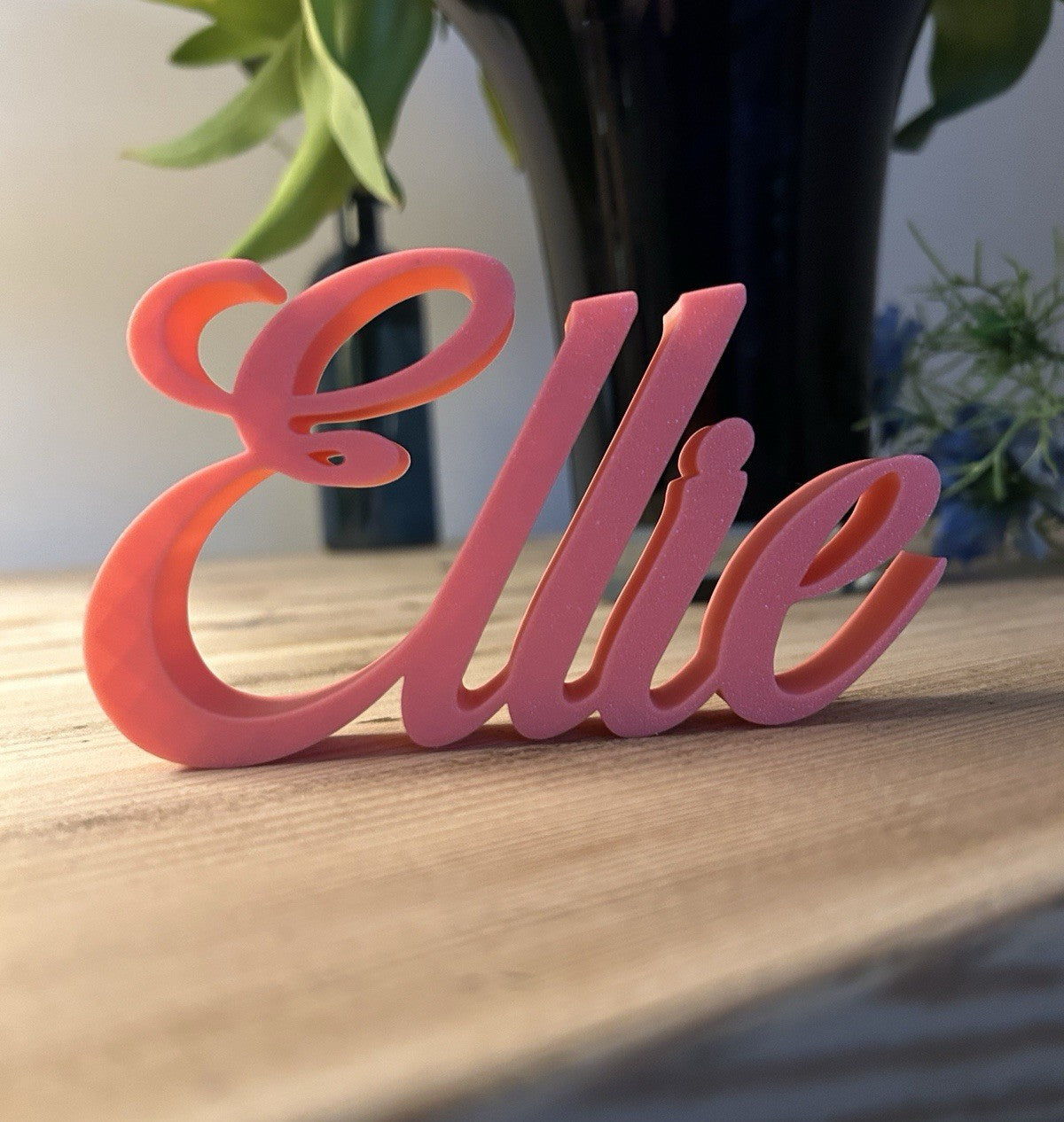 Personalised Name Plaque Any Word Gift Display Made To Order Girls Boys Custom - Poppy Kate Designs